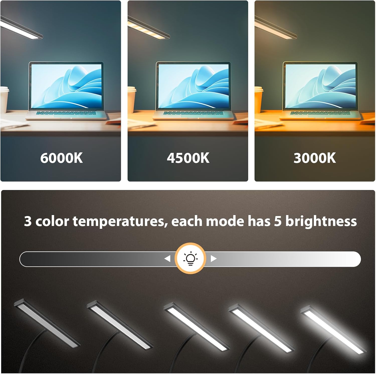 iFalarila Desk Lampada da Scrivania 160 LED con Morsetto - immagine 4