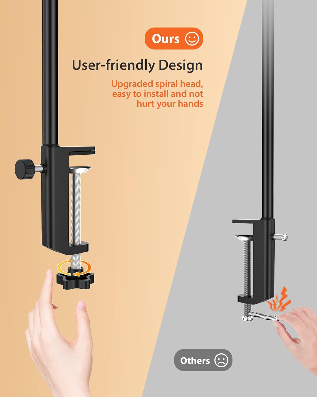 iFalarila Desk Lampada da Scrivania 160 LED con Morsetto - immagine 8