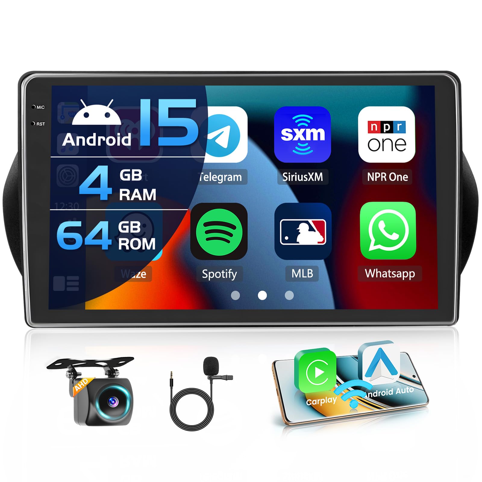 Autoradio Android 15 per Citroen Nemo/Peugeot Bipper/Fiat Fiorino Qubo