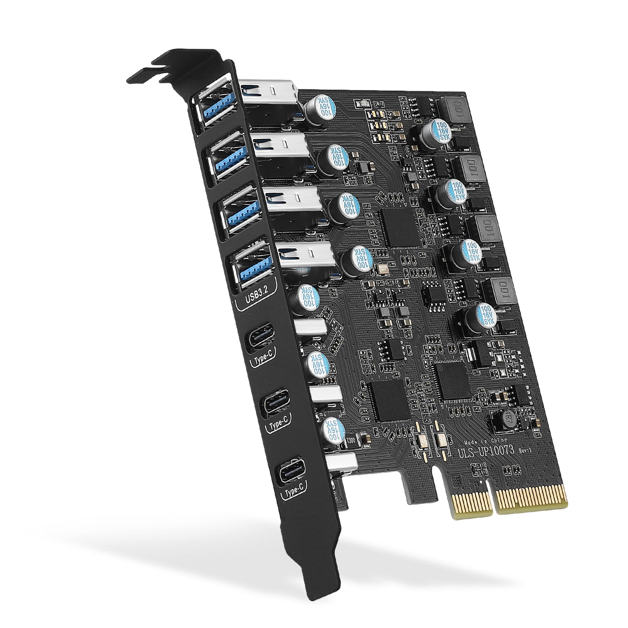 PCIe x4 Scheda Espansione USB 3.2 Gen a 7 Porte