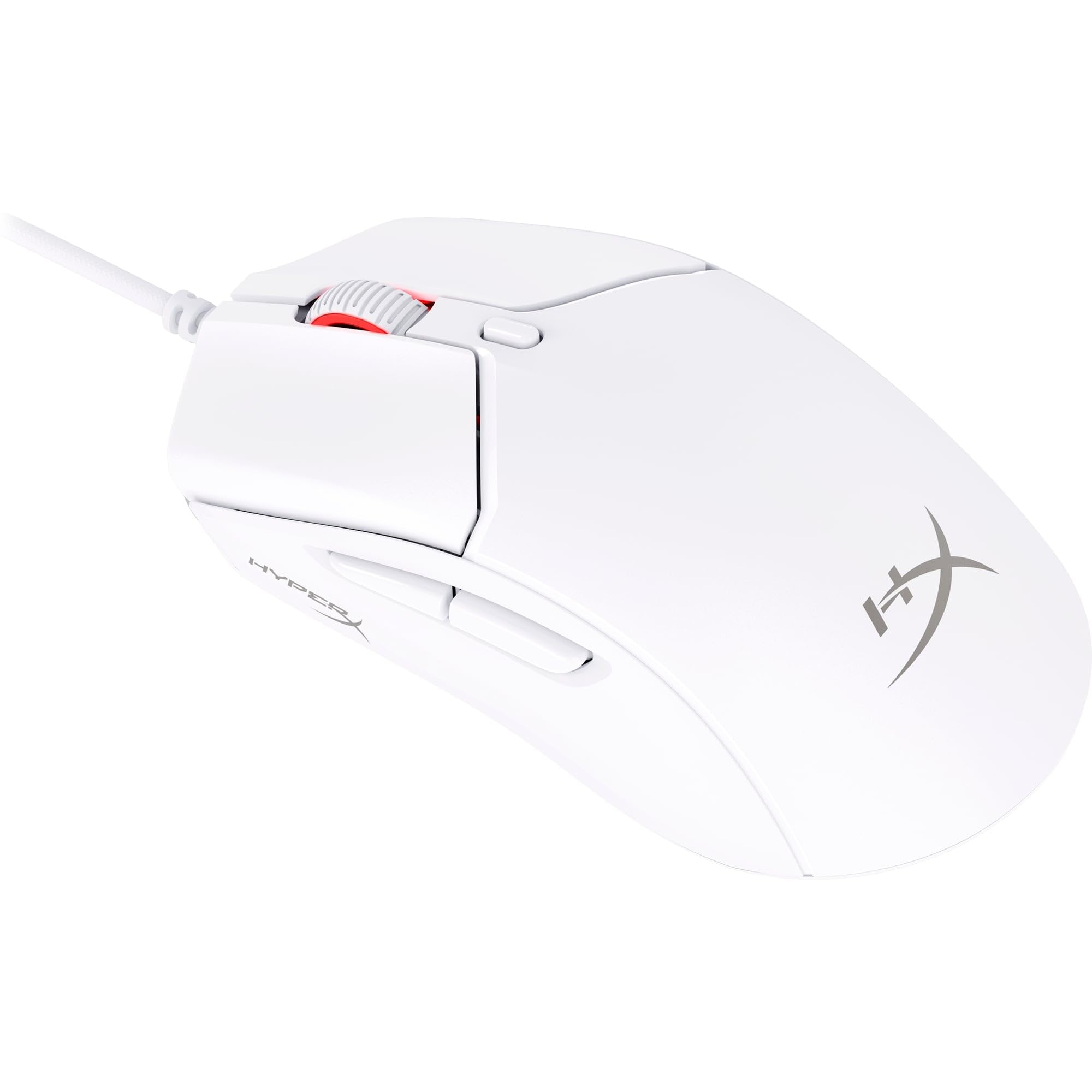 Hyperx Pulsefire Haste 2 - Mouse Gaming Cablato RGB, Bianco