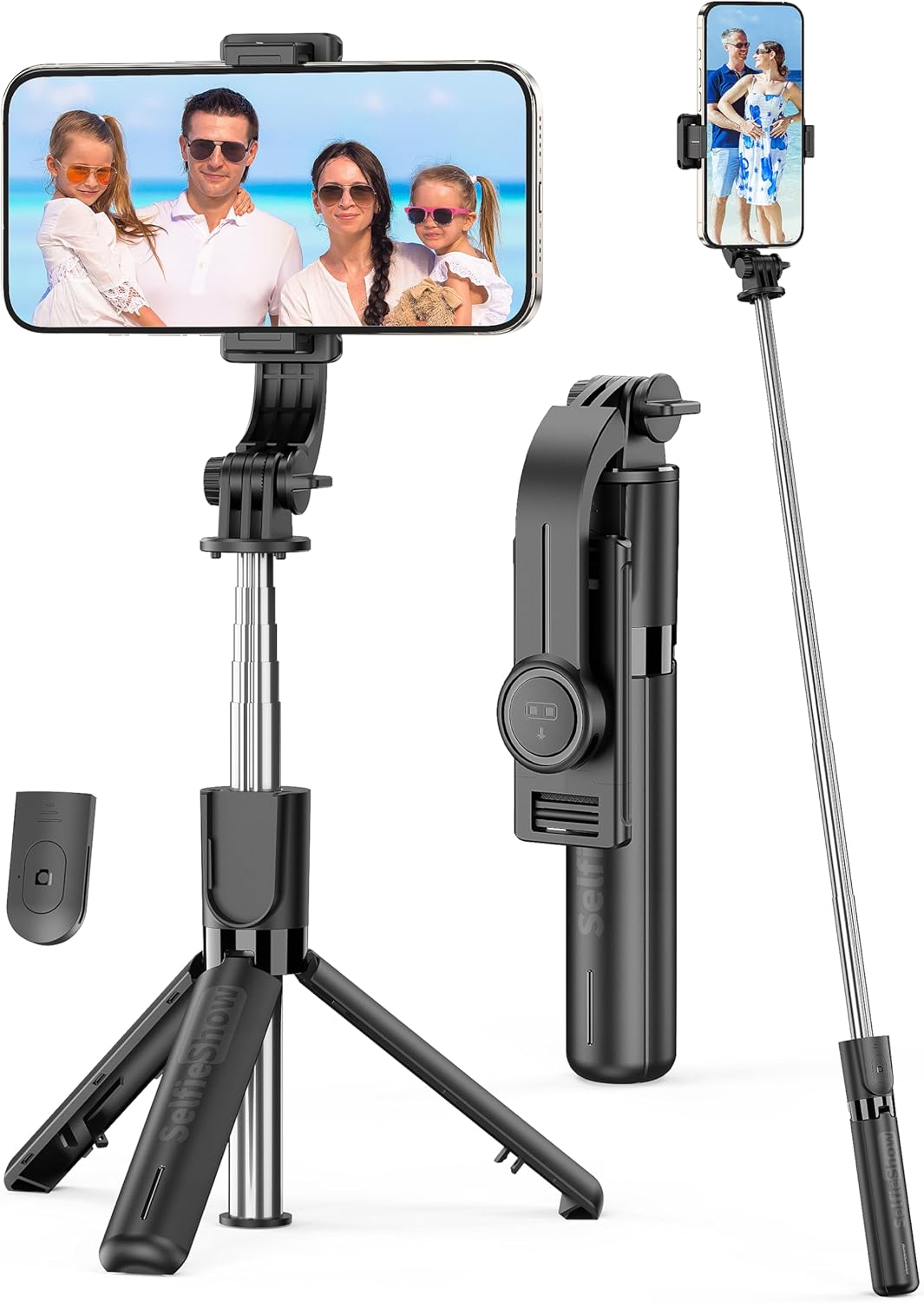 Mini Bastone Selfie Stick 4 in 1 con Telecomando - immagine 1