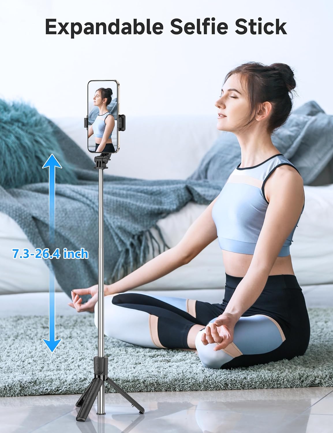 Mini Bastone Selfie Stick 4 in 1 con Telecomando - immagine 2