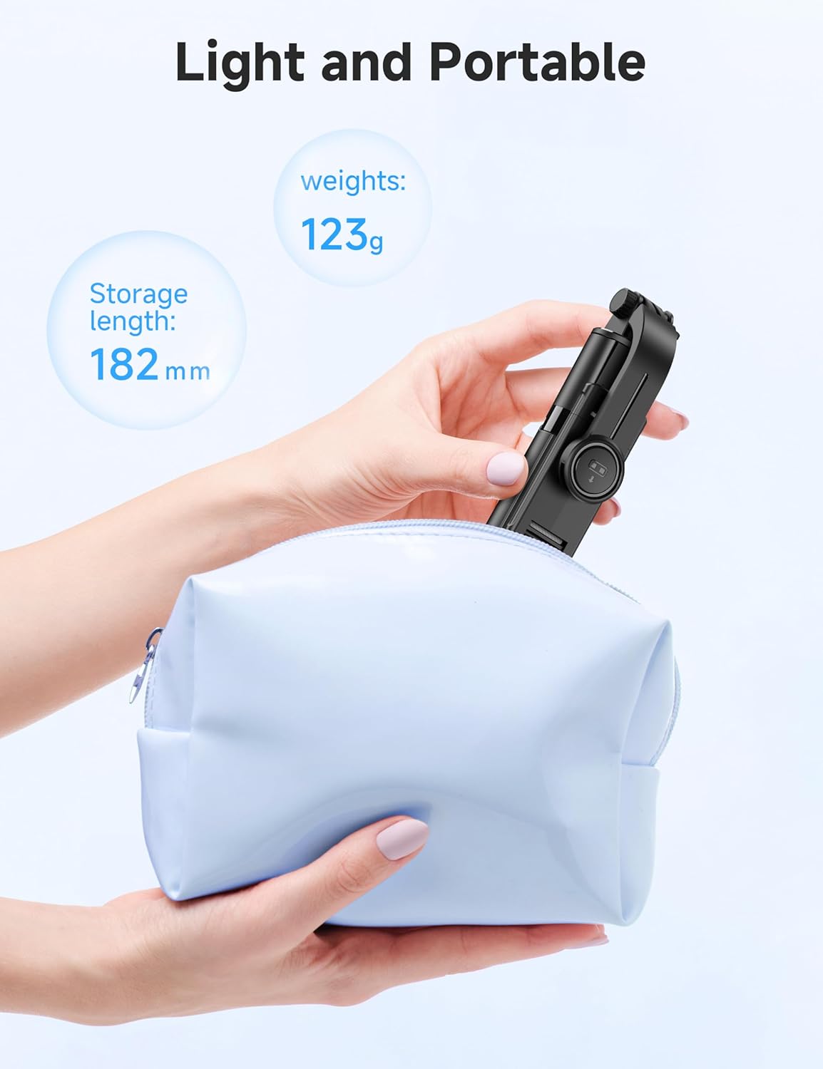 Mini Bastone Selfie Stick 4 in 1 con Telecomando - immagine 7