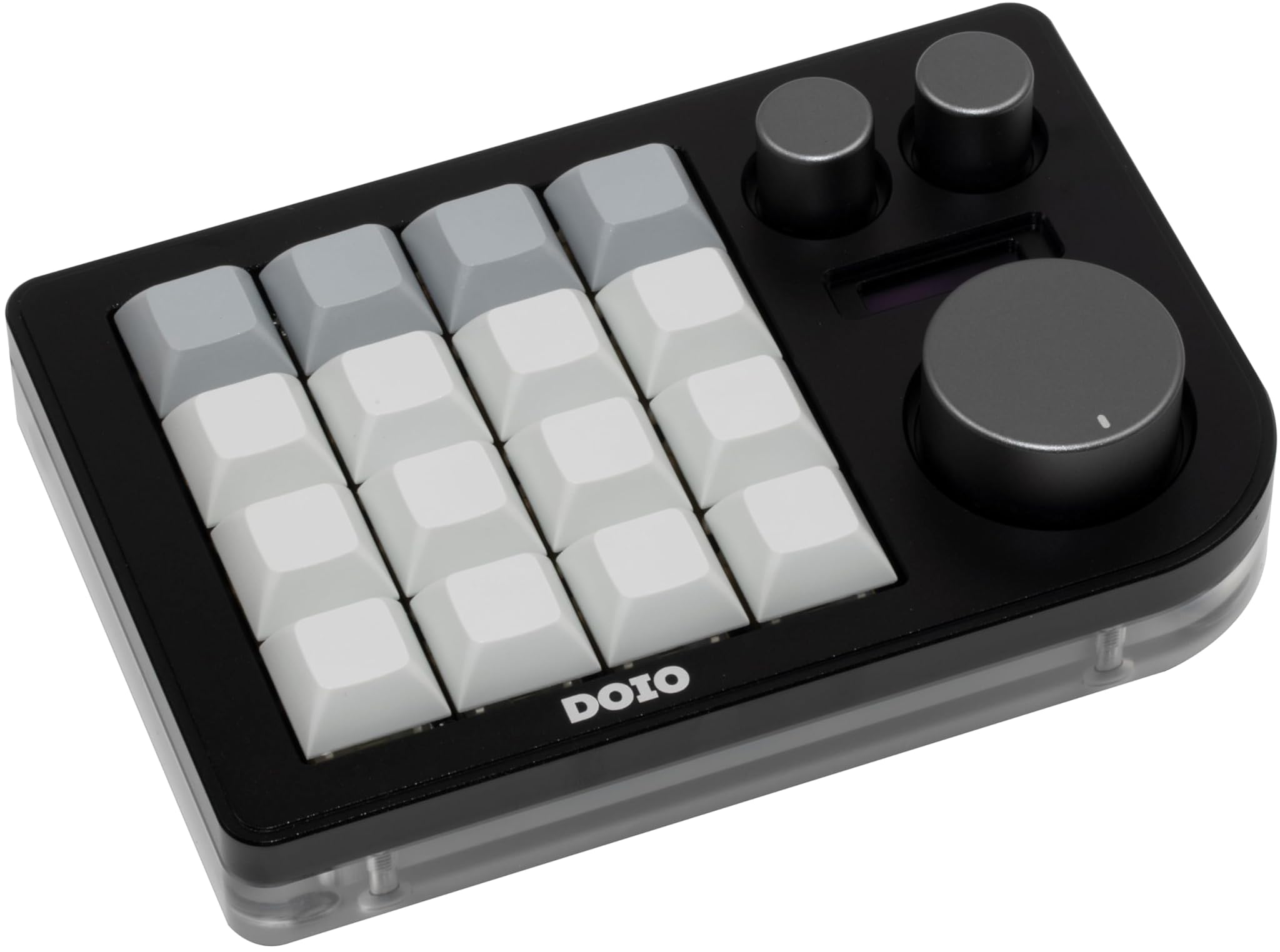 Cutiepcs DOIO KB16 - Mini Tastiera Designer Triple Knob, Nera