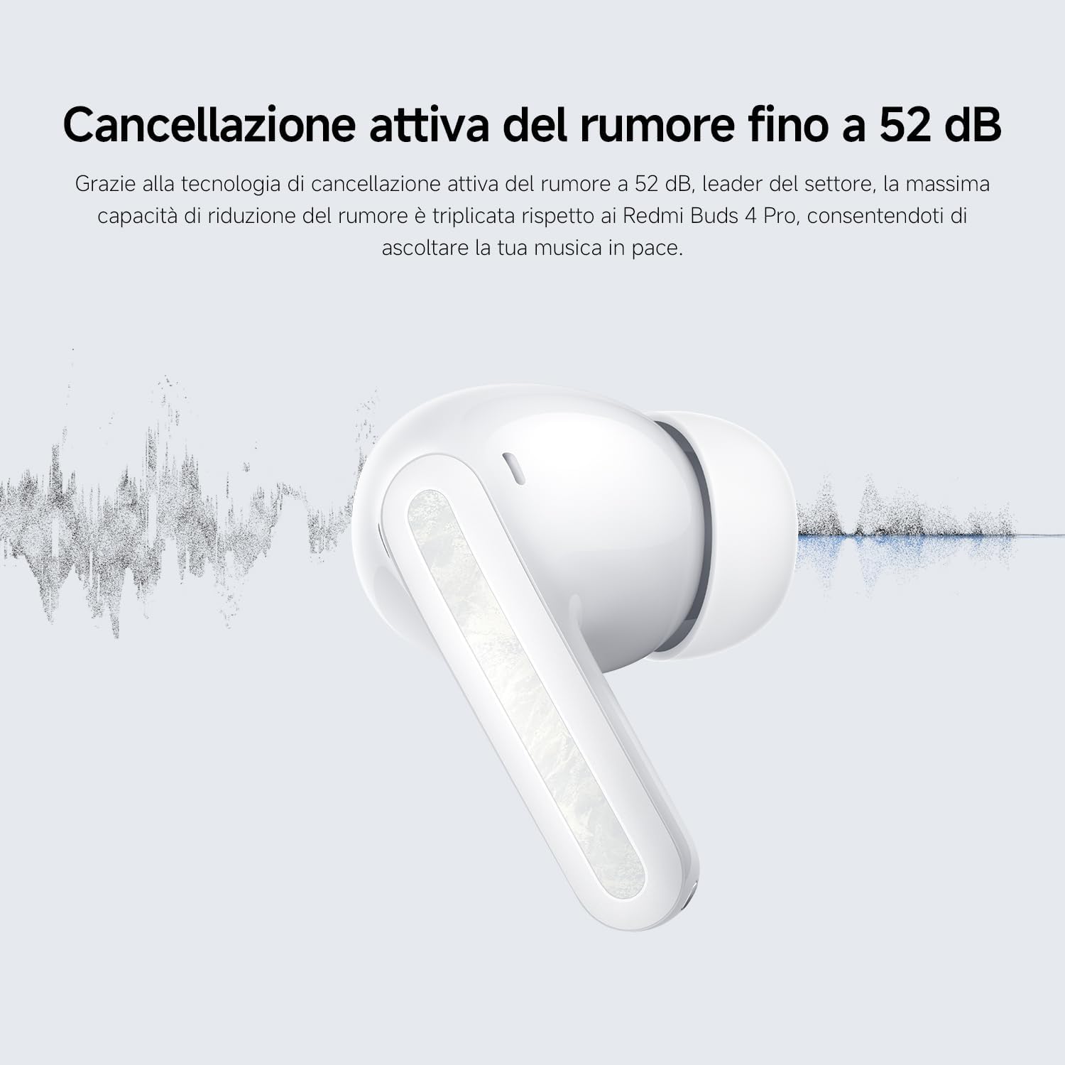 Xiaomi Redmi Buds 5 Pro - Cuffie ANC 38h, Nero - immagine 5