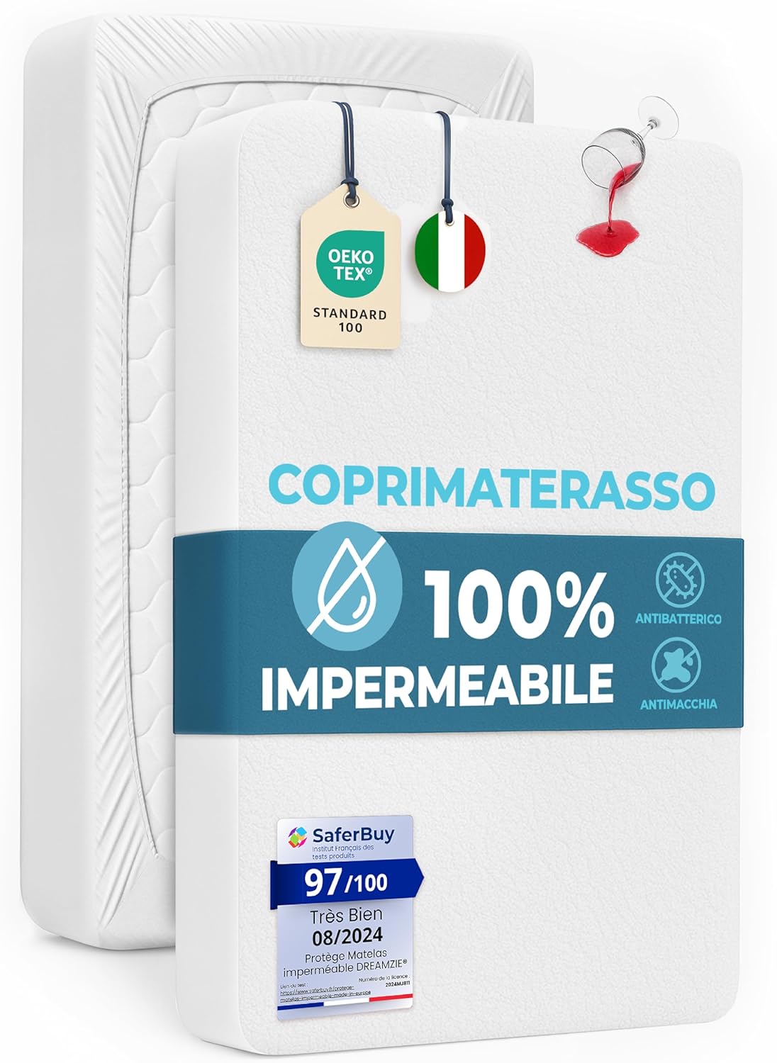 Coprimaterasso 200x220 Impermeabile Dreamzie - immagine 1