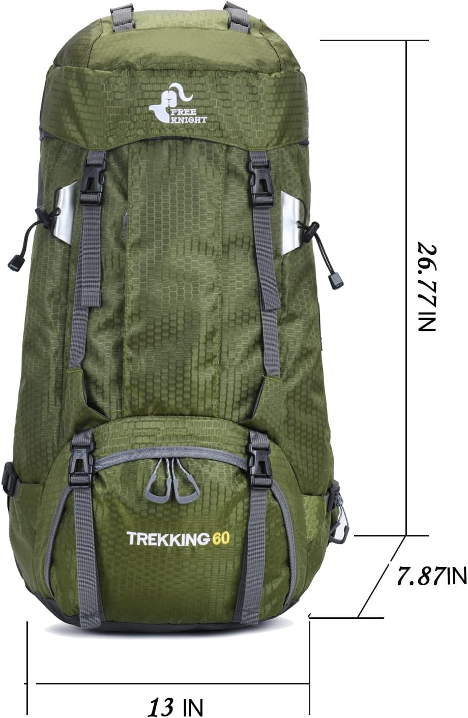 Bseash Zaino Trekking Impermeabile 60L Leggero - immagine 5