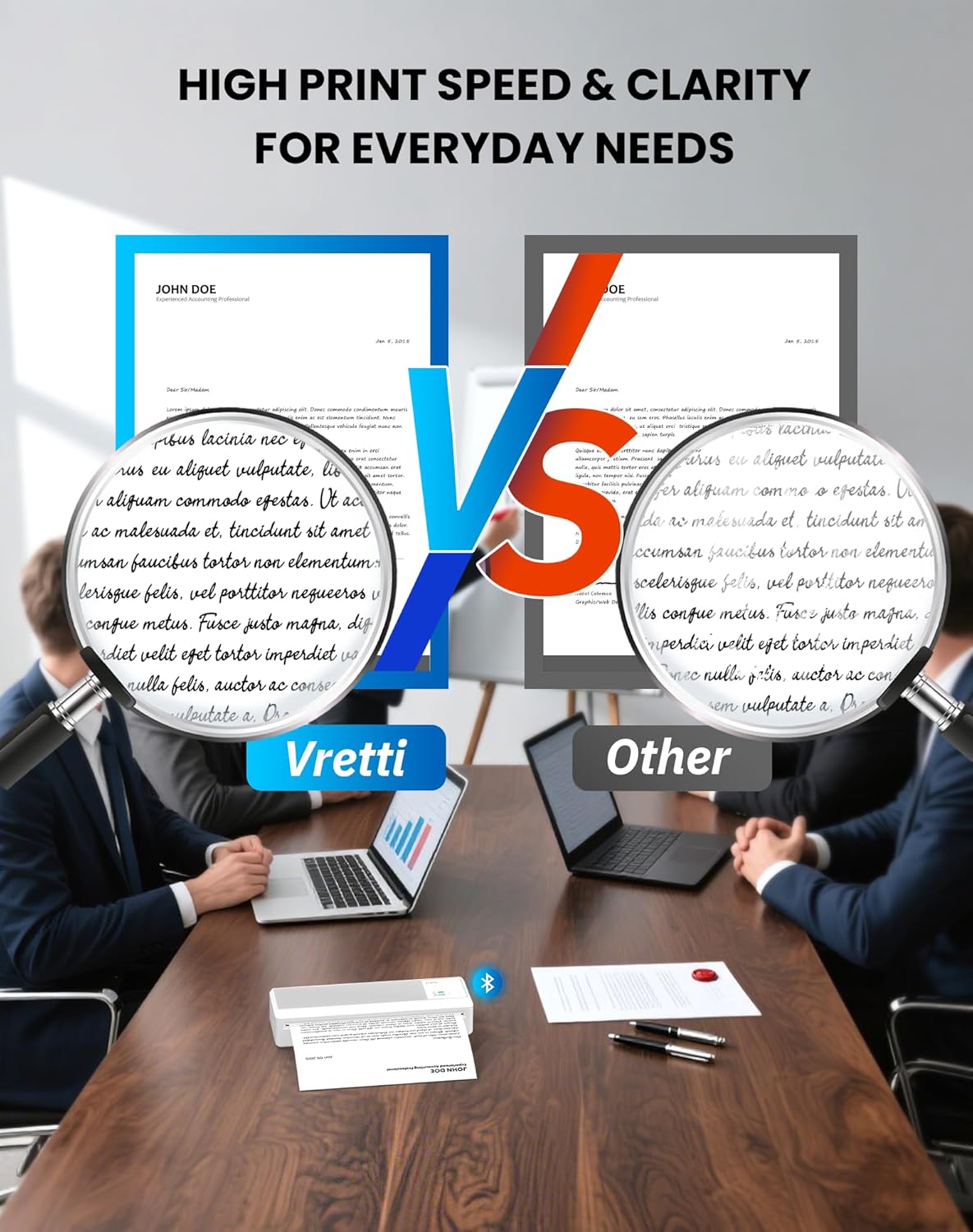 Vretti Stampante Portatile A4 Termica da Viaggio - immagine 4