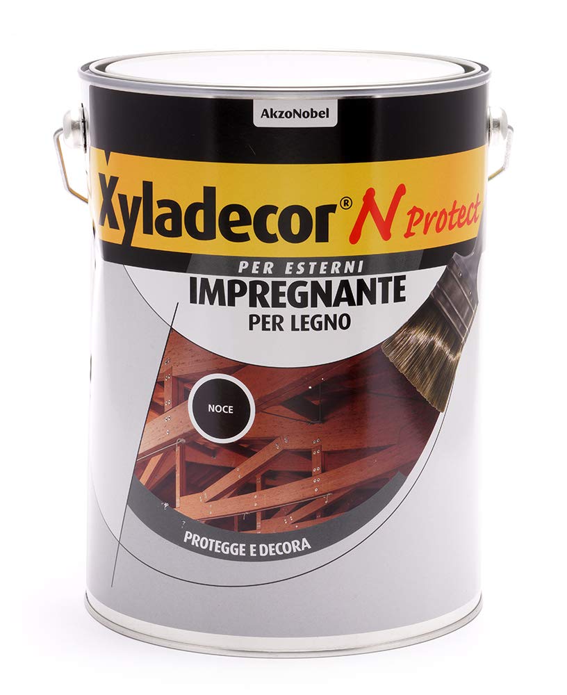 Xyladecor N PROTECT Fondo Impregnante Legno 5L, Noce