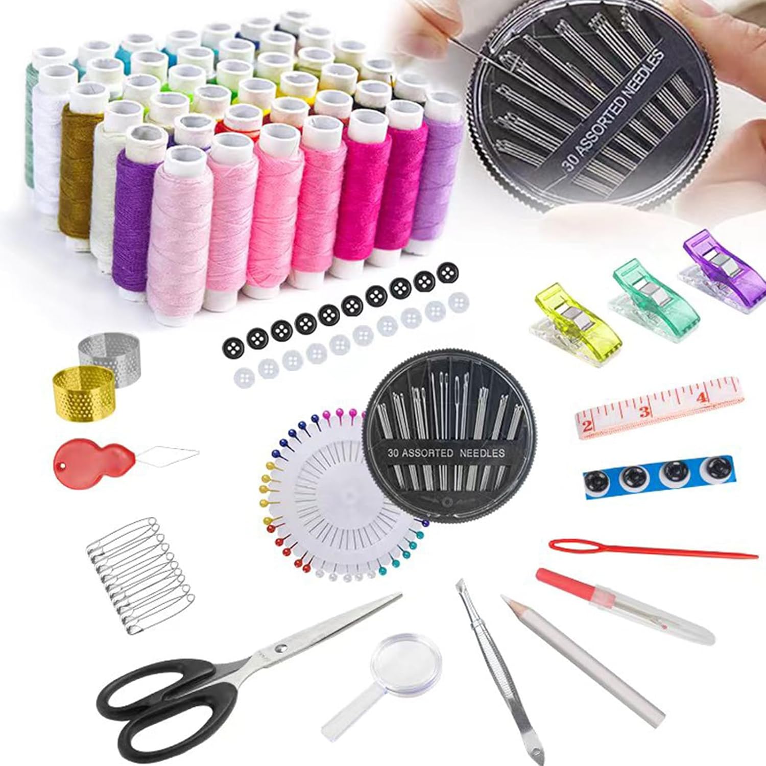 Juning Set da Cucito Accessori Portatile XL - immagine 2