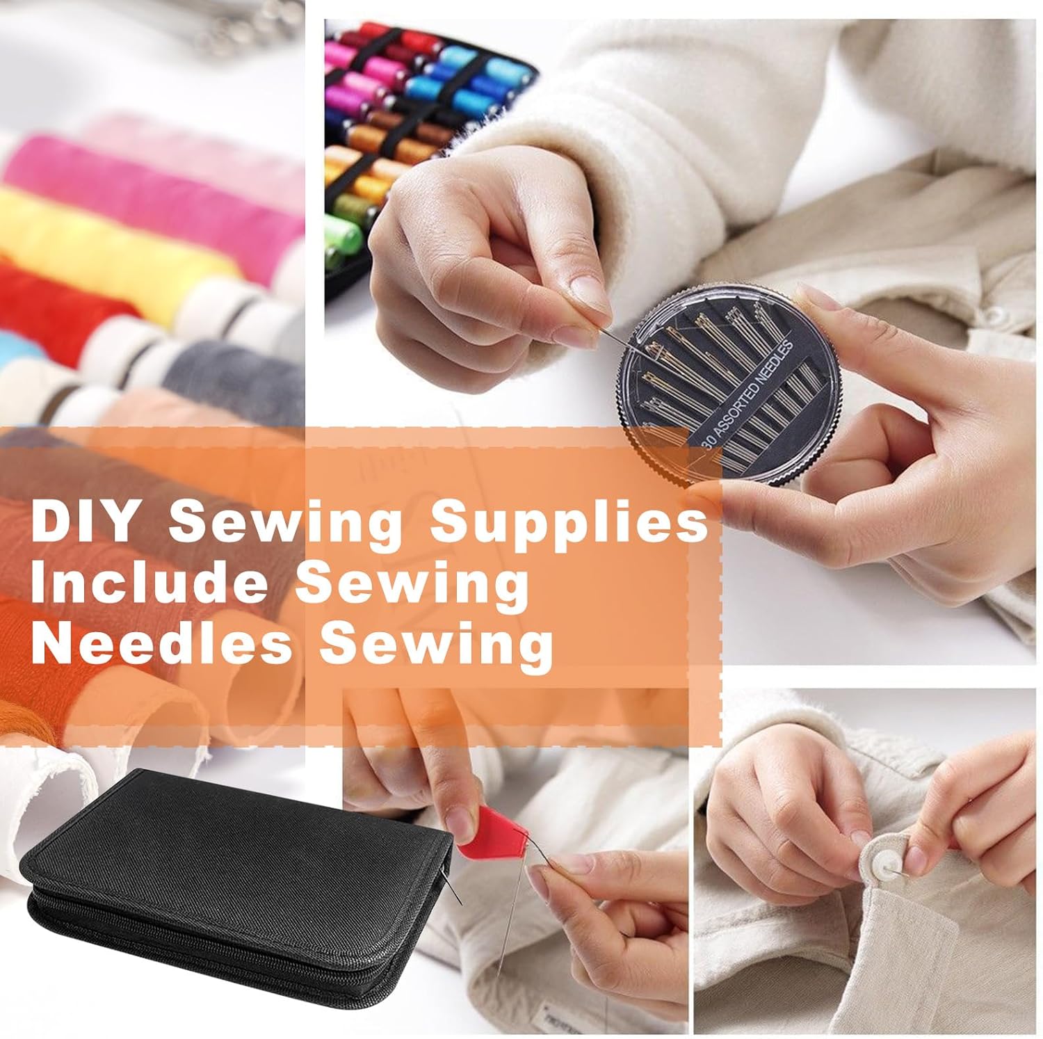 Juning Set da Cucito Accessori Portatile XL - immagine 4