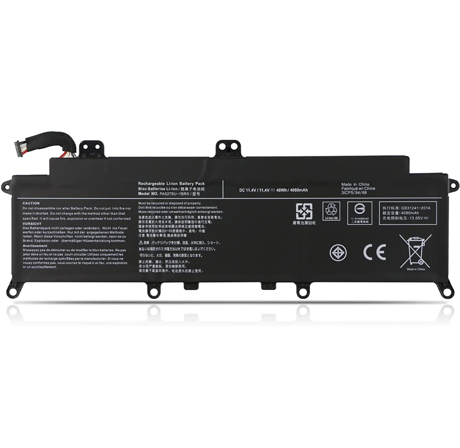 PA5278U-1BRS Batteria Laptop per Toshiba Tecra X40/Portege X30