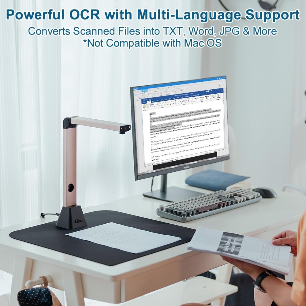 Camera Scanner Portatile A3 8MP OCR Intelligente - immagine 3