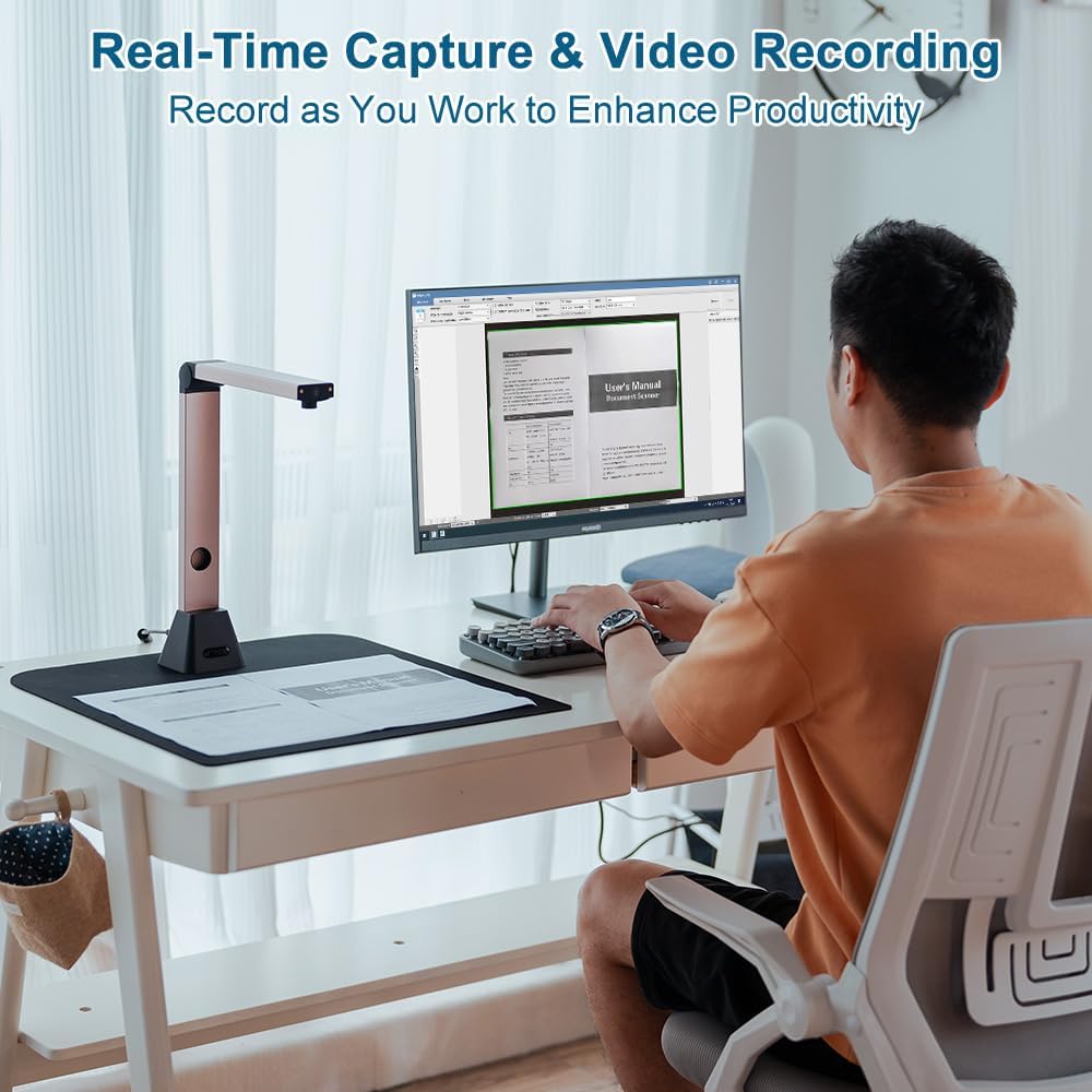 Camera Scanner Portatile A3 8MP OCR Intelligente - immagine 5