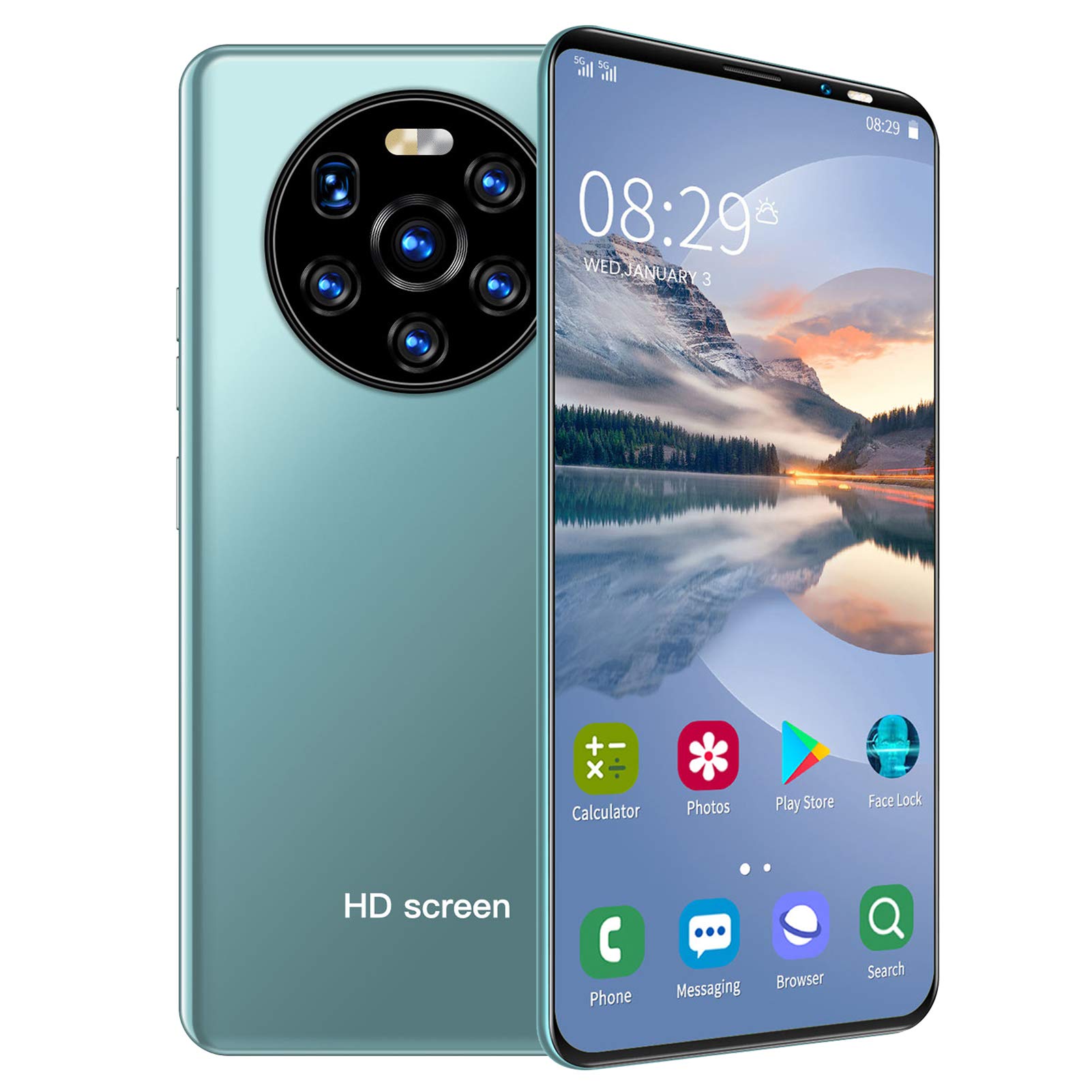 LANDVO mate40 pro - Telefono Cellulare 128GB, Green