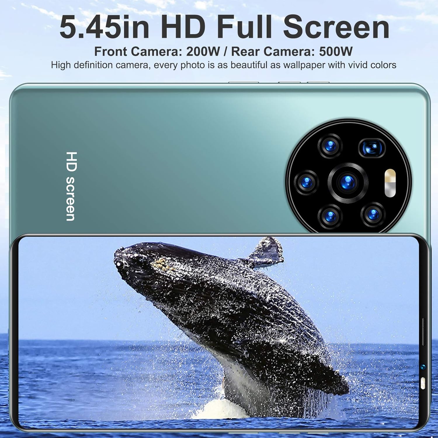 LANDVO mate40 pro - Telefono Cellulare 128GB, Green - immagine 4