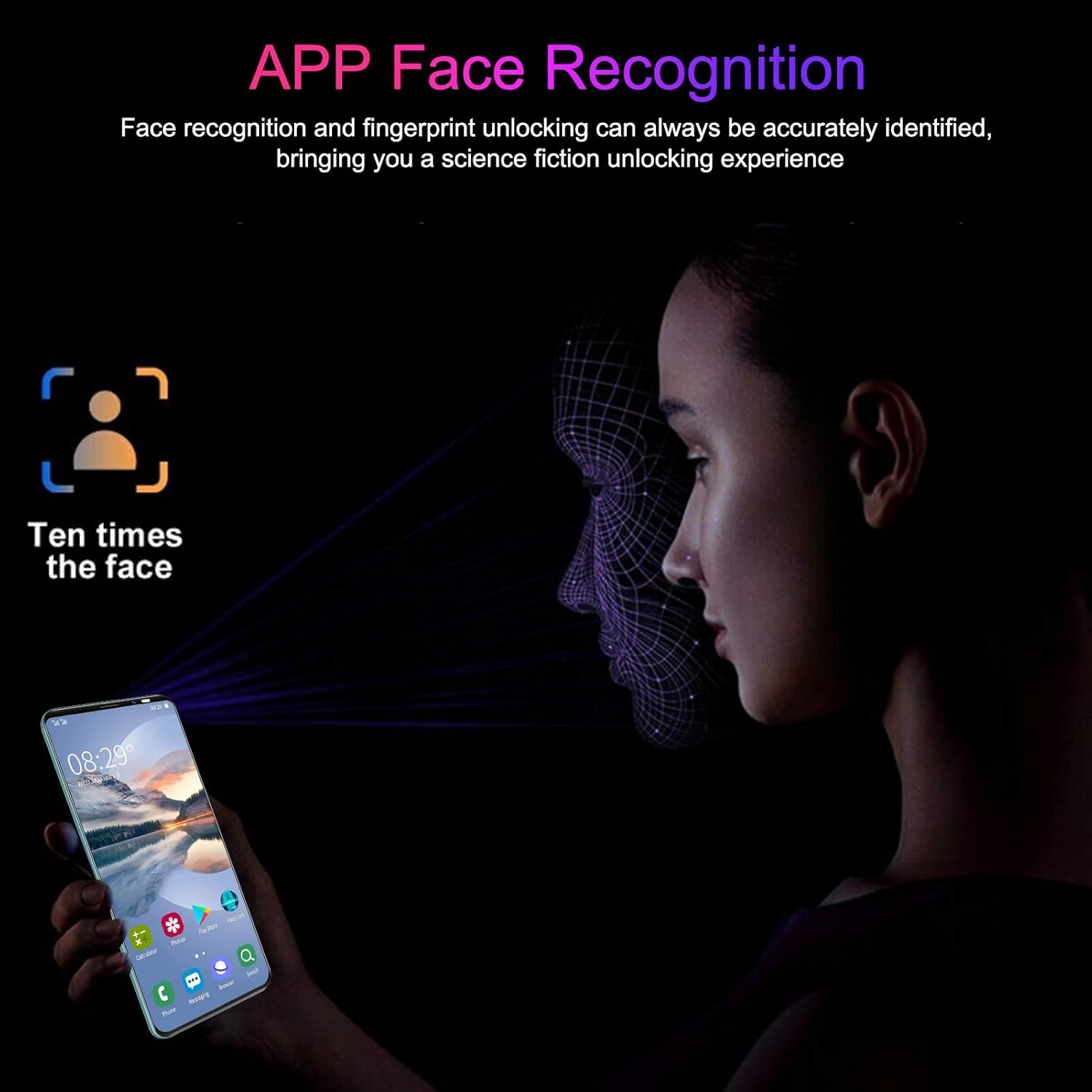 LANDVO mate40 pro - Telefono Cellulare 128GB, Green - immagine 7