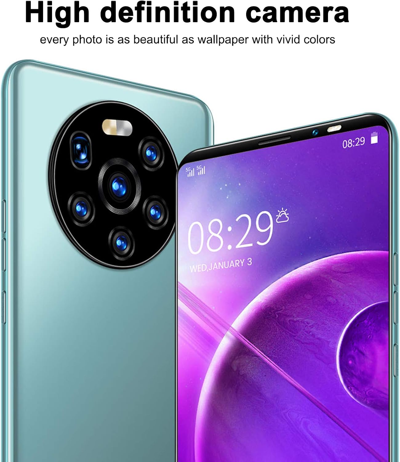 LANDVO mate40 pro - Telefono Cellulare 128GB, Green - immagine 8