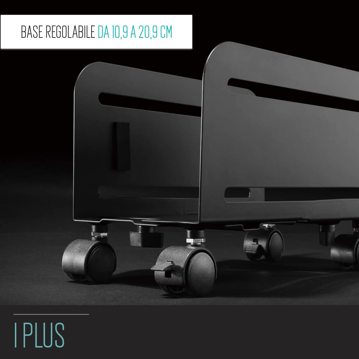 Ewent EW1291 Supporto per Computer Desktop con Ruote, Nero - immagine 5