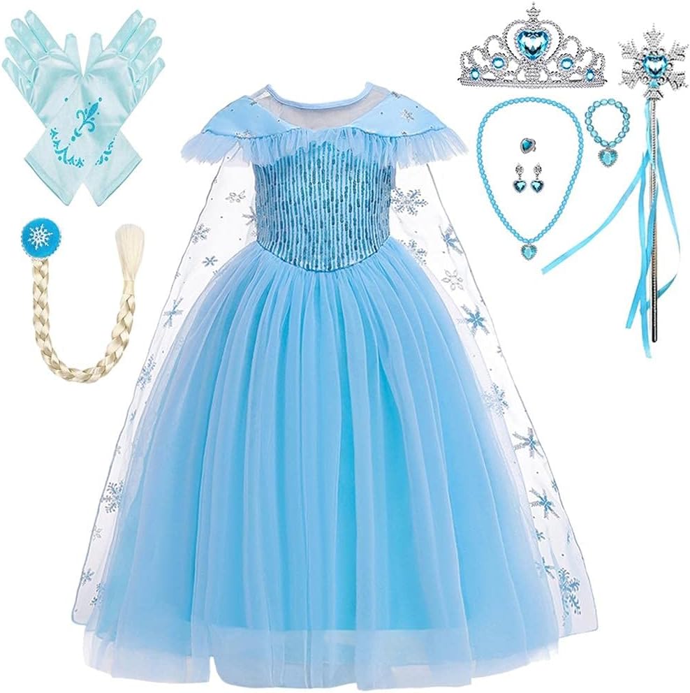 Lito Angels Vestito Principessa Elsa con Strascico - immagine 1