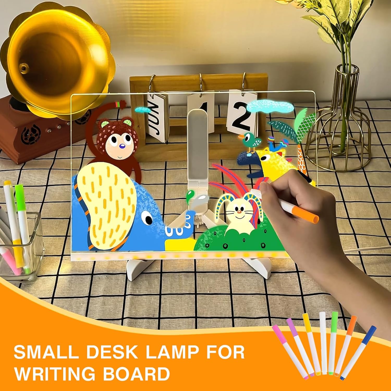 Lavagnetta Acrilico con Luci LED 30x20cm - immagine 4