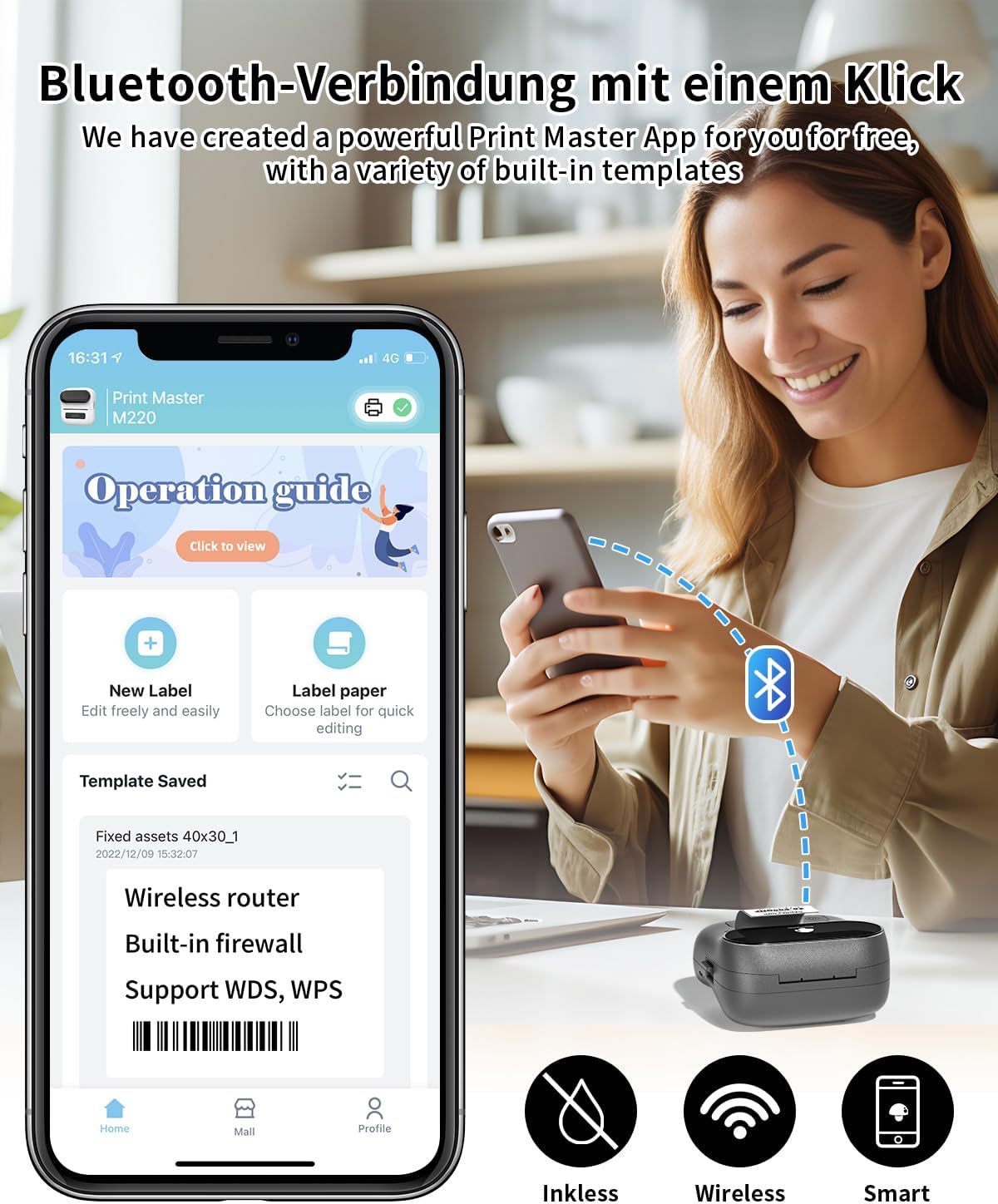 Phomemo M220 Stampante Termica Etichette Bluetooth - immagine 3