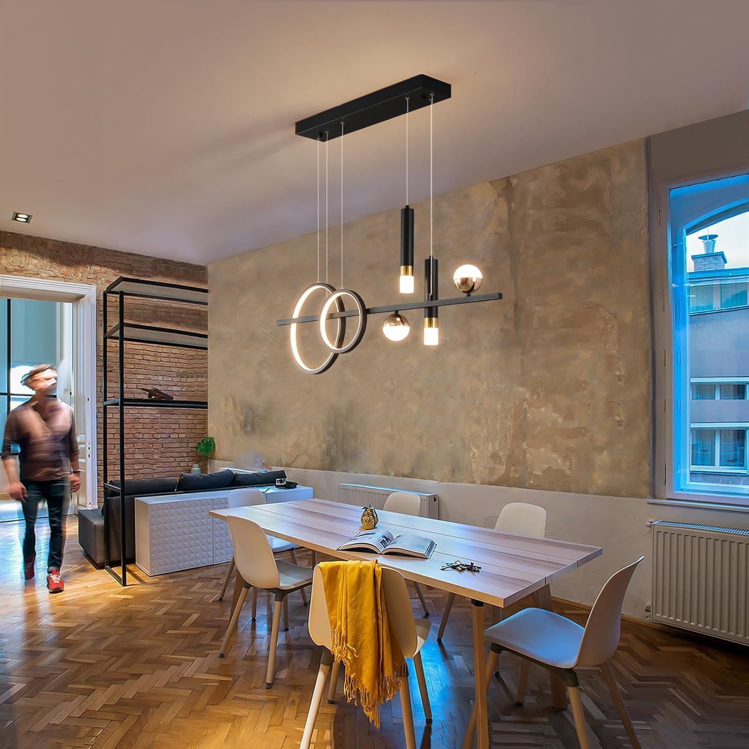 Eoodis Lampada a Sospensione Moderna LED Dimmerabile 100cm - immagine 2