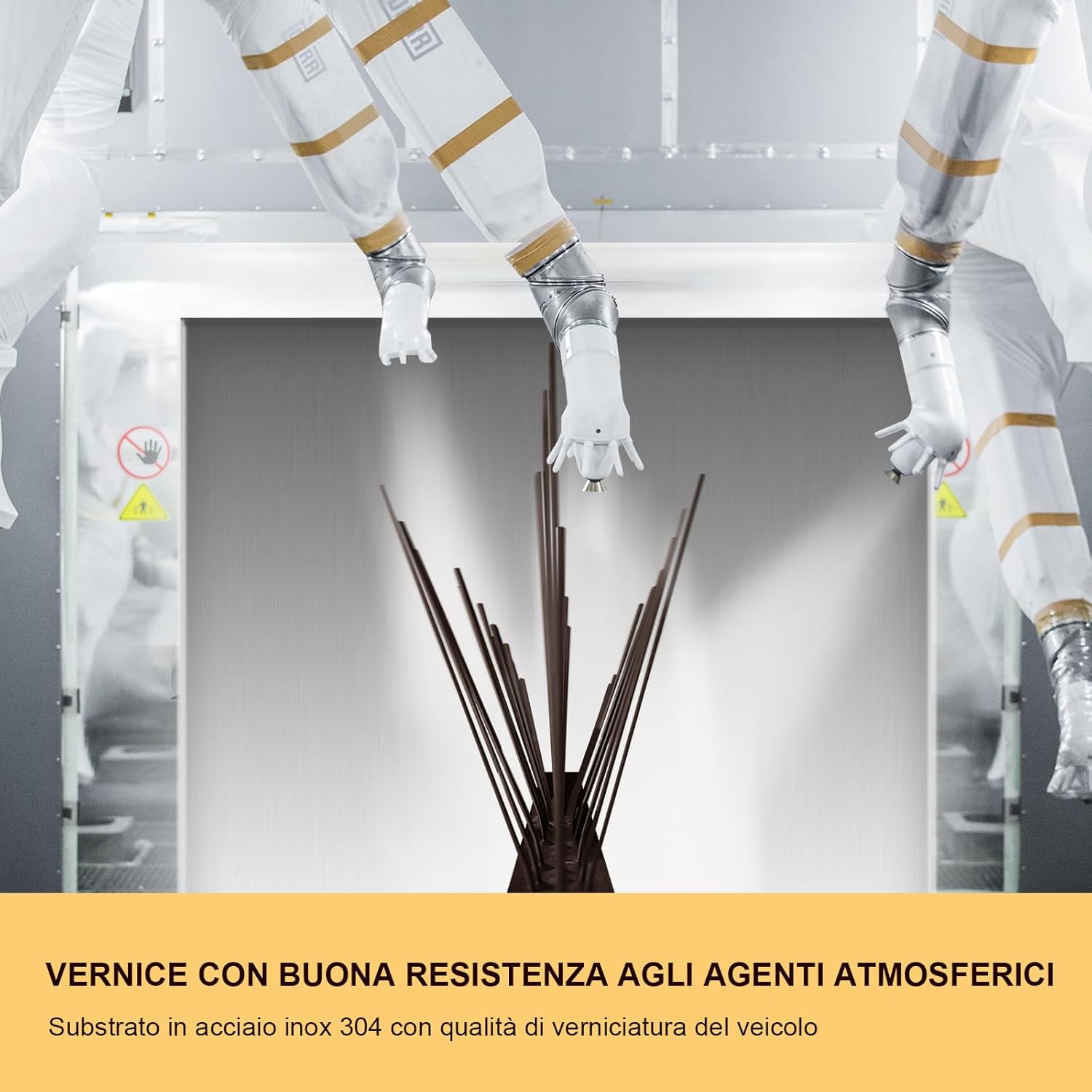 OFFO Dissuasori Piccioni Pre-assemblati 5,2m, Marrone - immagine 3