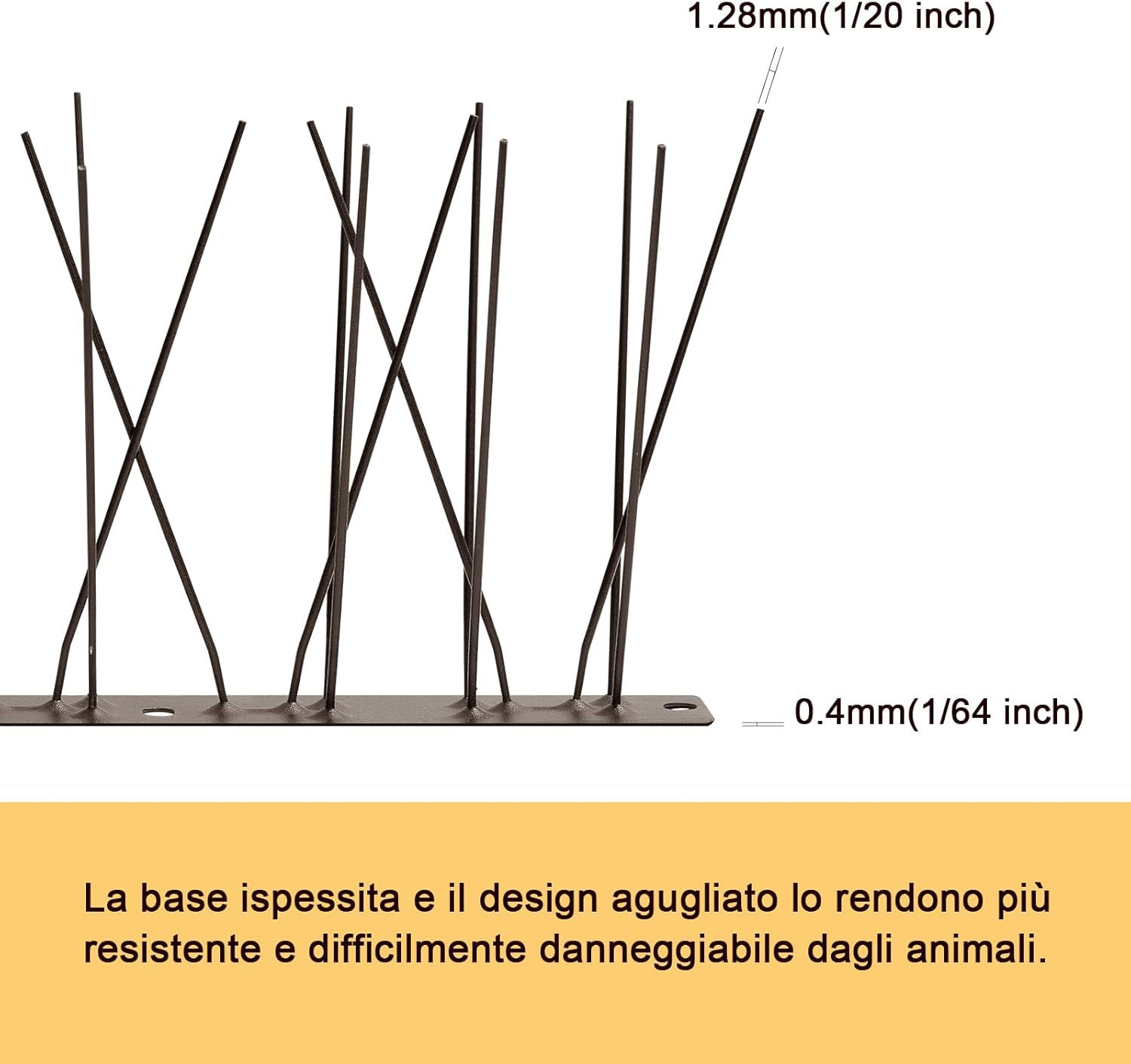 OFFO Dissuasori Piccioni Pre-assemblati 5,2m, Marrone - immagine 4