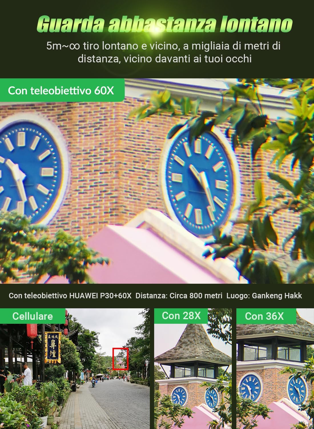 Apexel Teleobiettivo 60X HD per iPhone 14 Pro - immagine 2