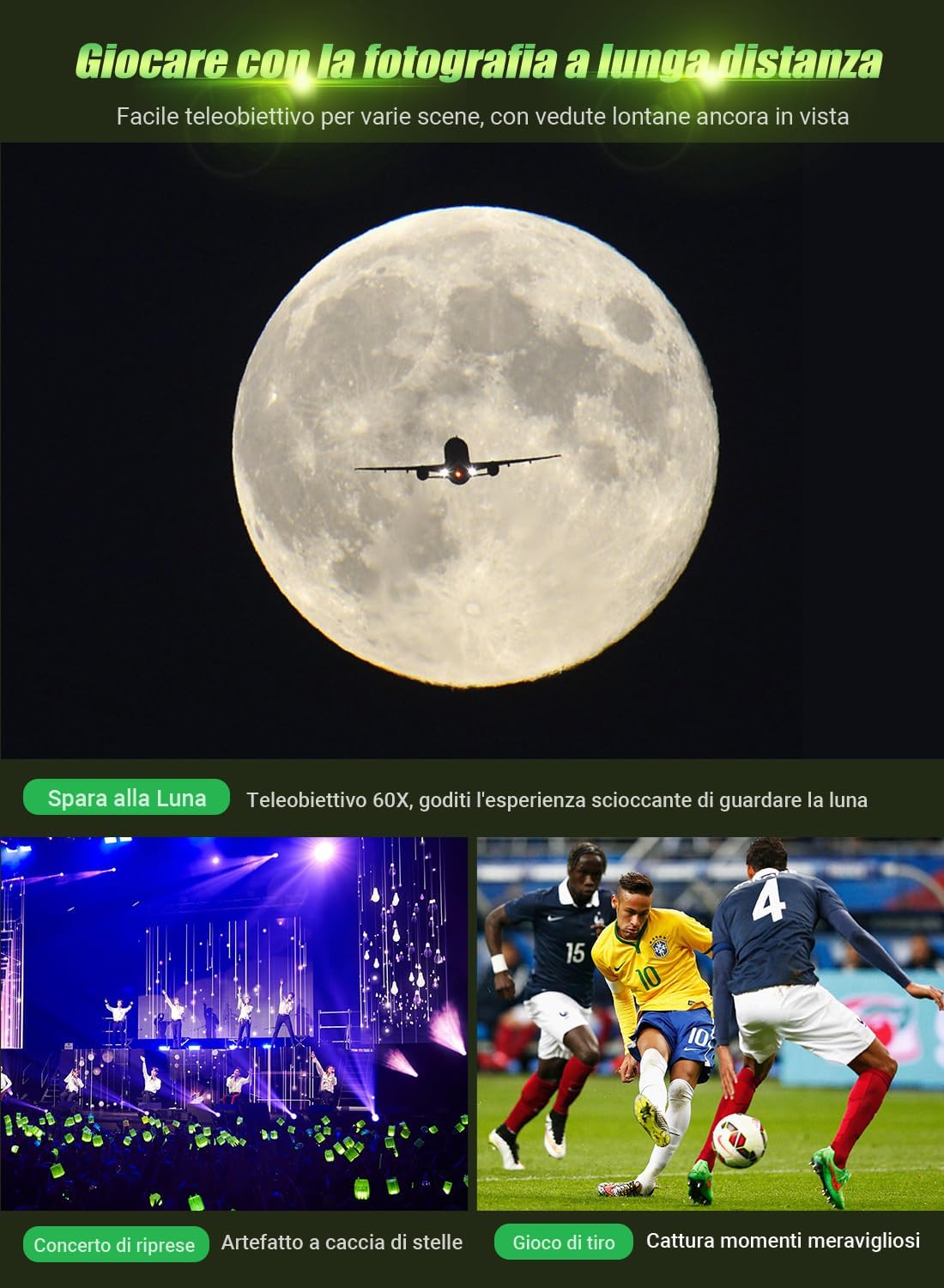 Apexel Teleobiettivo 60X HD per iPhone 14 Pro - immagine 4