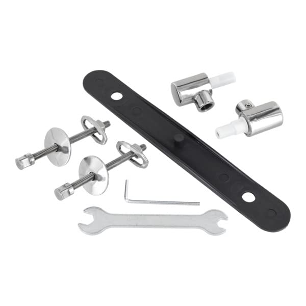 Ideal Standard - Multi Suites, Set di cerniere per sedile copriwater a chiusura rallentata serie Active in acciaio inox, J4766BJ, Neutro