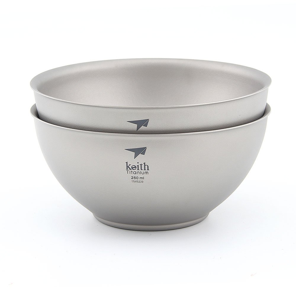 Keith TI5351 - Set Ciotole in Titanio 250ml