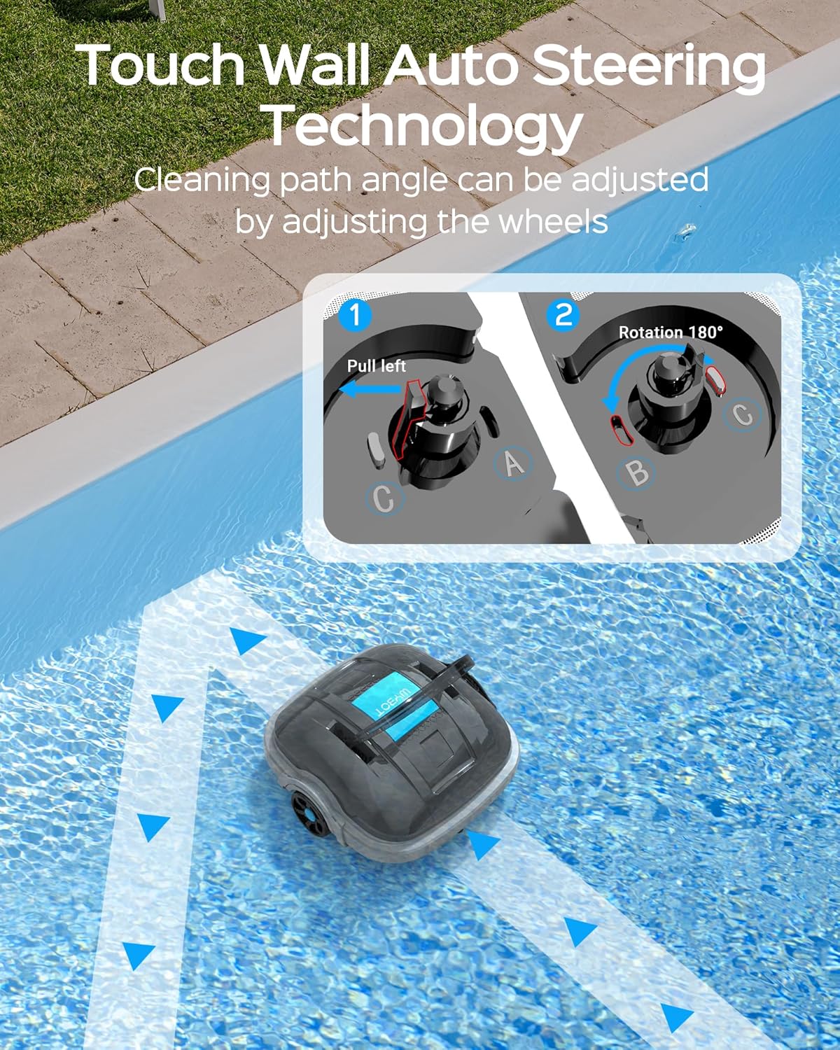 Wybot Robot per Piscina - Pulitore Automatico 100min - immagine 5
