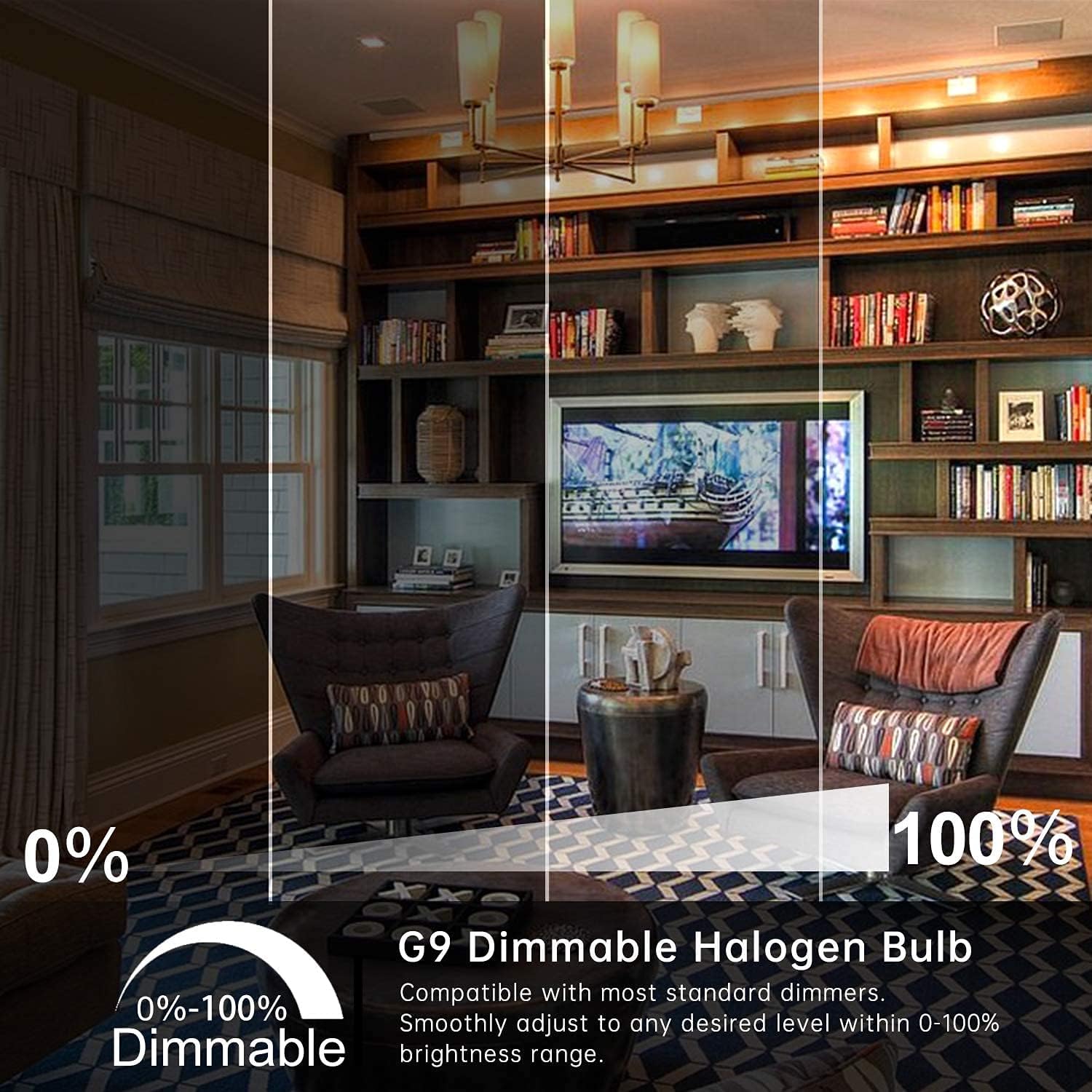 Ruledne Lampadine Alogena G9 60W Dimmerabili 2800K - immagine 6