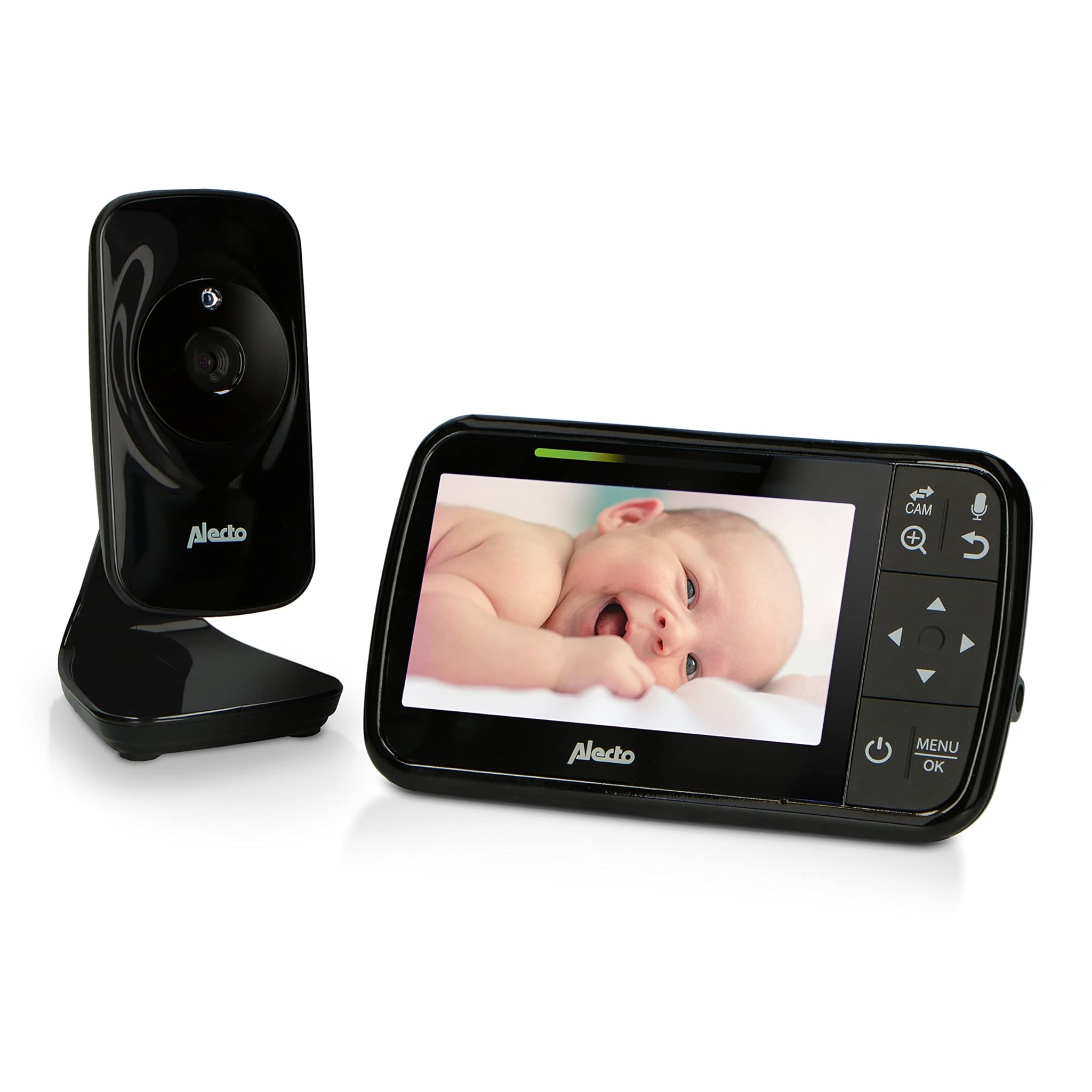Alecto DVM149 Baby Monitor con Telecamera, Nero