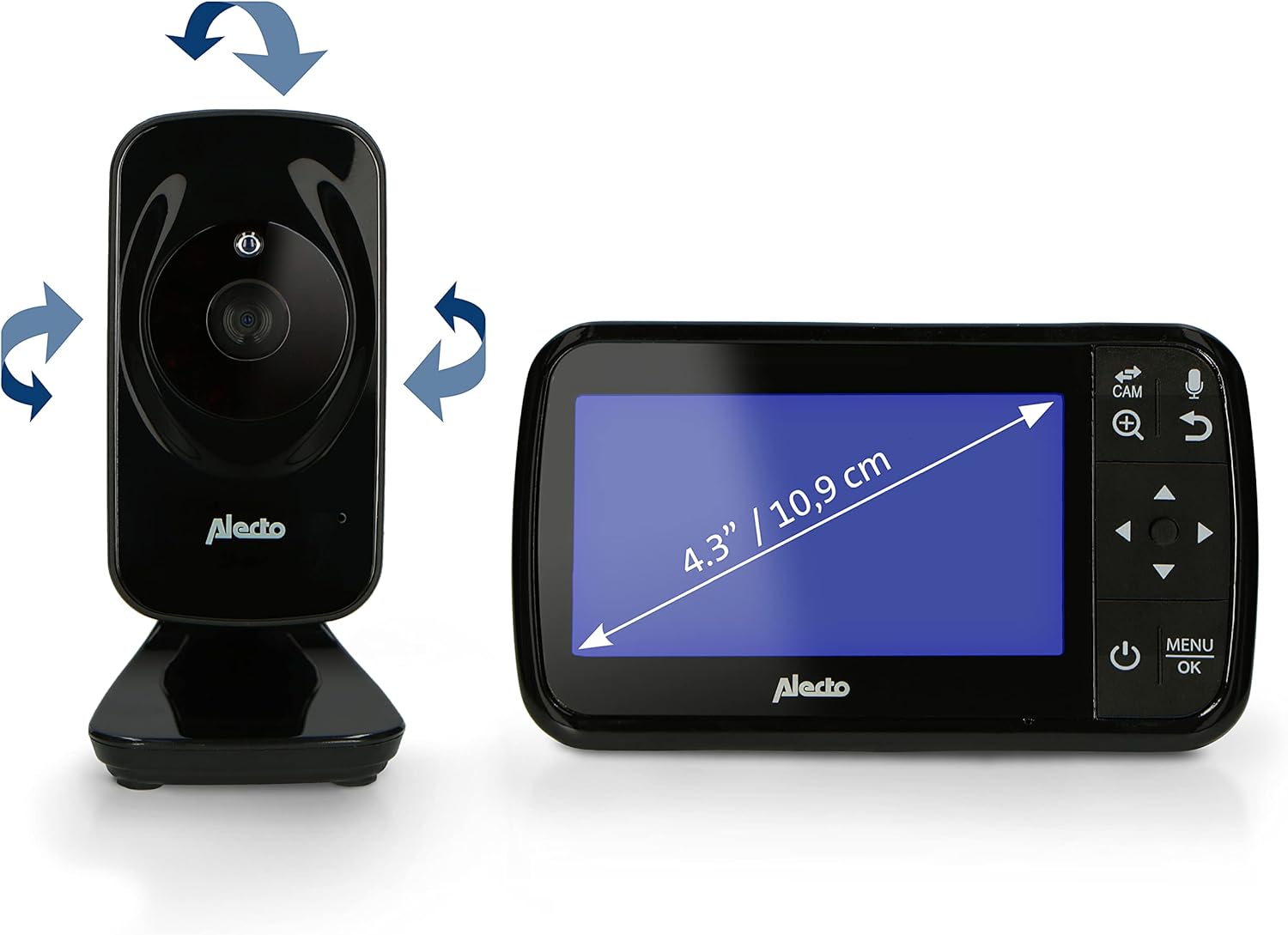 Alecto DVM149 Baby Monitor con Telecamera, Nero - immagine 5