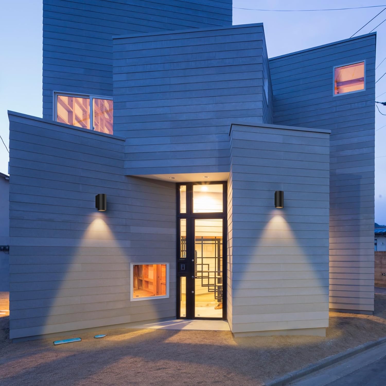 Klighten 2 Pezzi Applique da Parete Esterni IP65, Nero - immagine 7