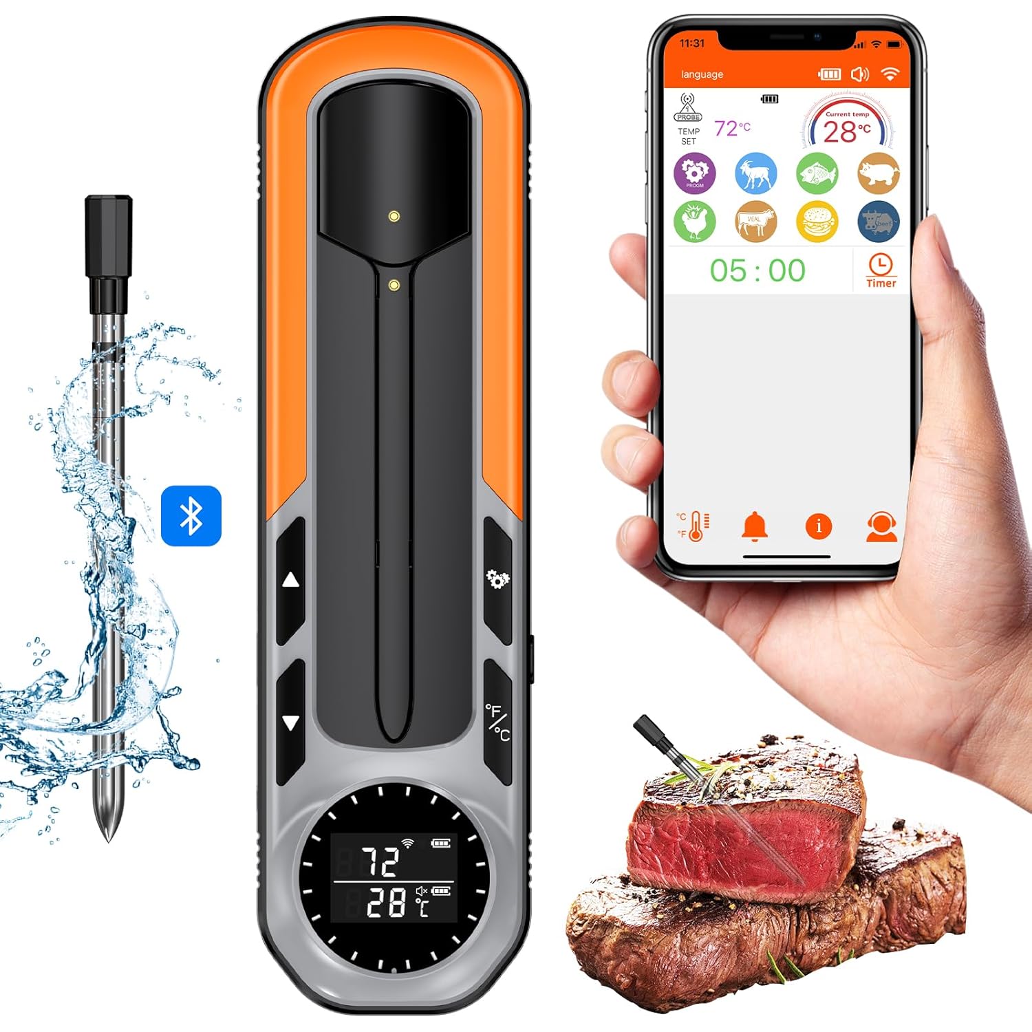 Termometro da Cucina Smart Wireless Bluetooth 152m - immagine 1