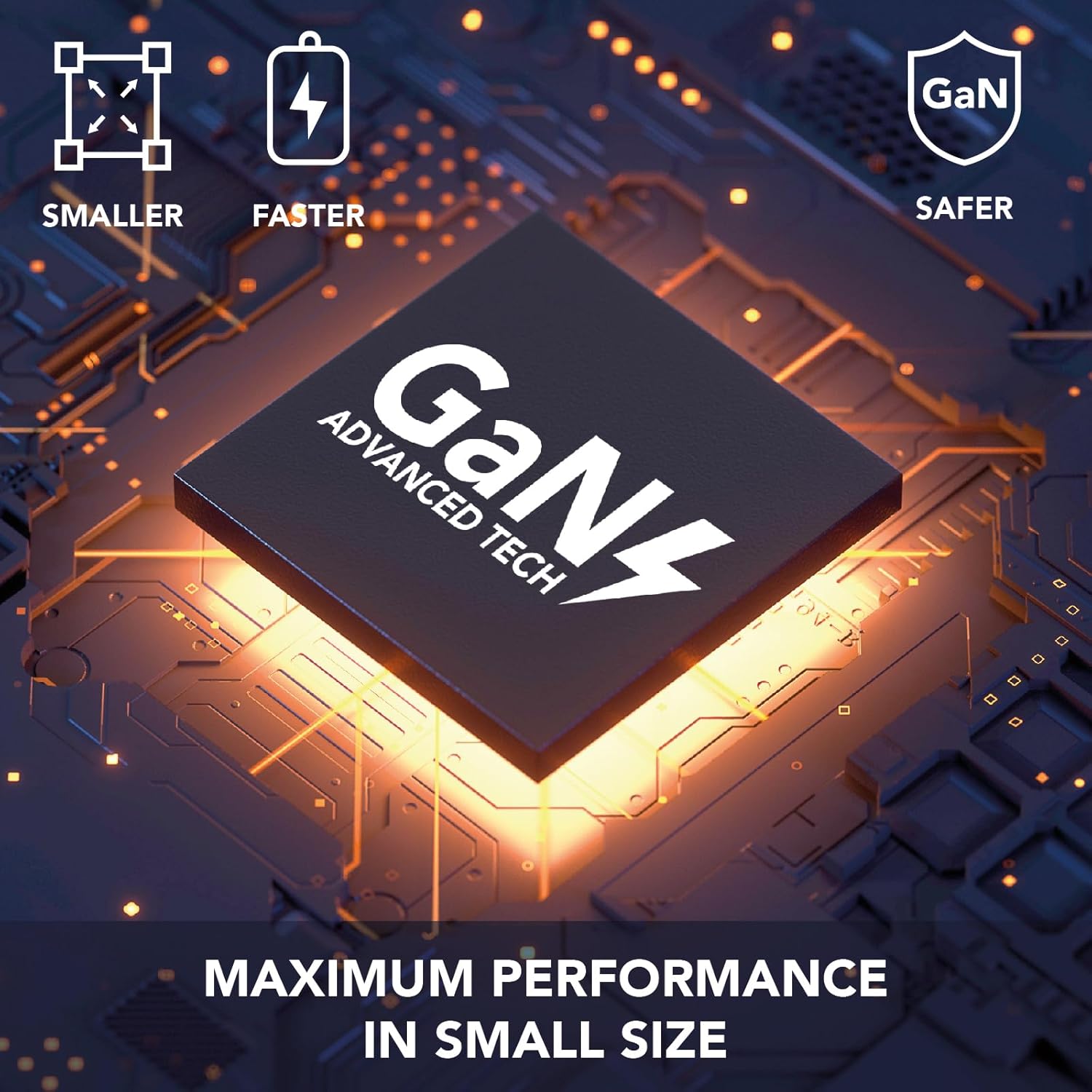 Cellularline MULTIPOWER DESK GAN 150W - Caricabatterie 4 Porte GaN, Nero - immagine 3