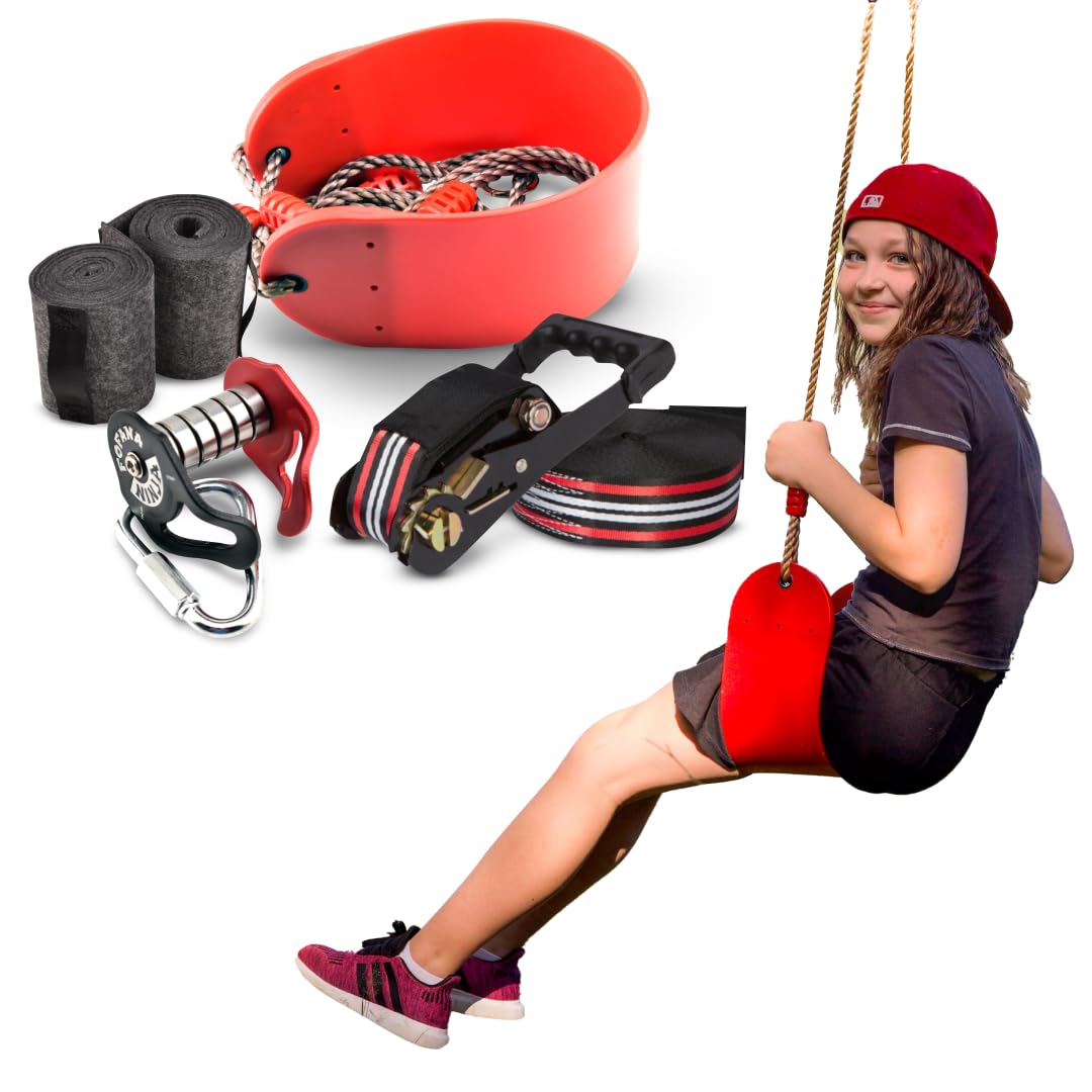Fofana Zip Line Kit per Bambini 19 Metri