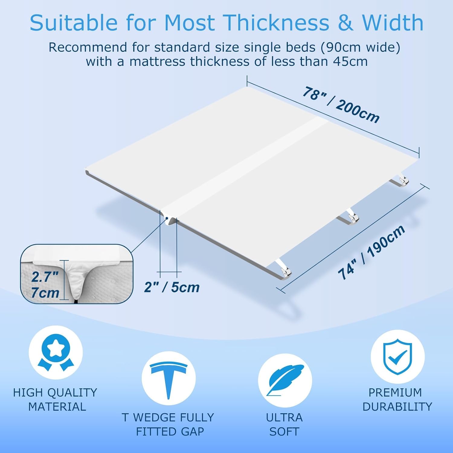 Ponte per Letto Materassi 200x190cm - Unisci Singoli - immagine 3