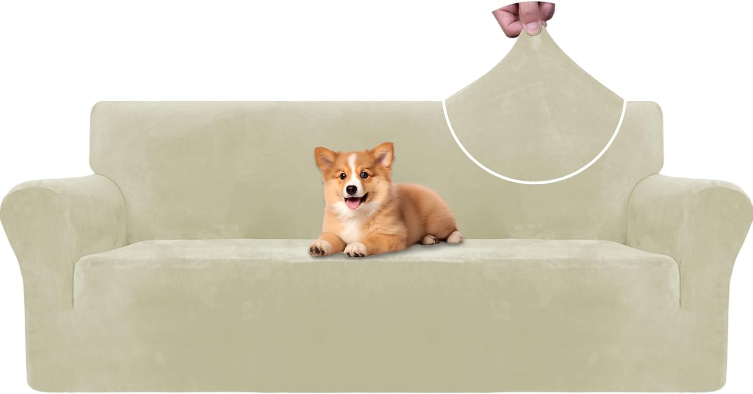 Copridivano Velluto Spesso 3 Posti Universale - immagine 1