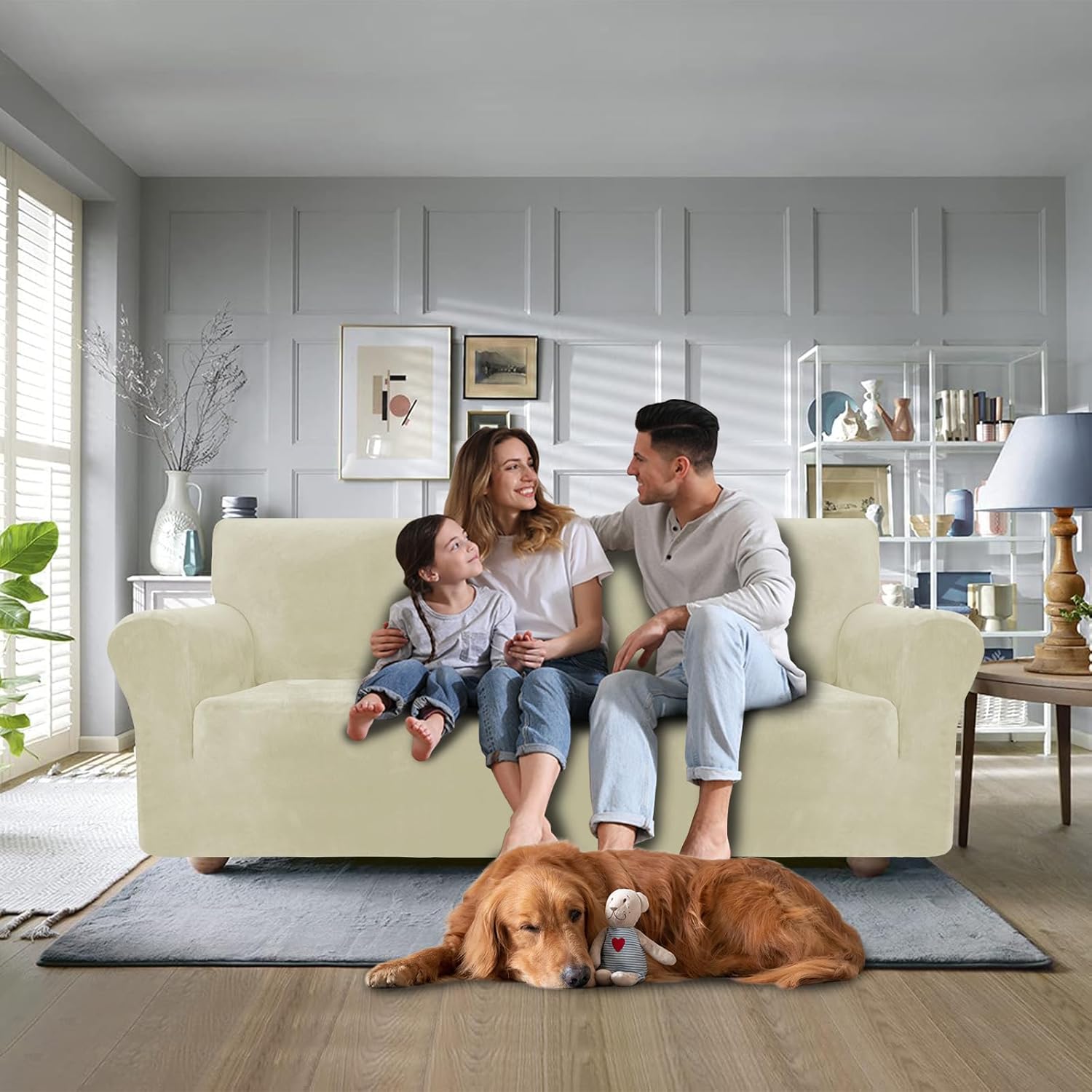 Copridivano Velluto Spesso 3 Posti Universale - immagine 2