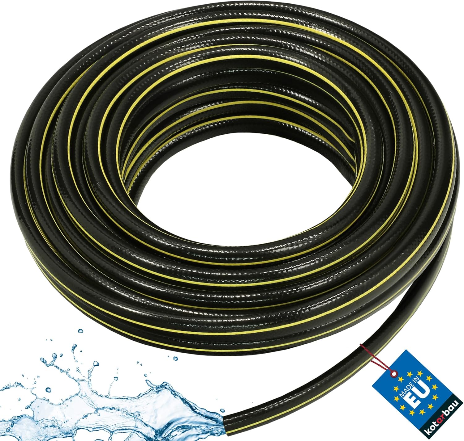 Kotarbau® Tubo Acqua da Giardino 3/4" 20m, Nero