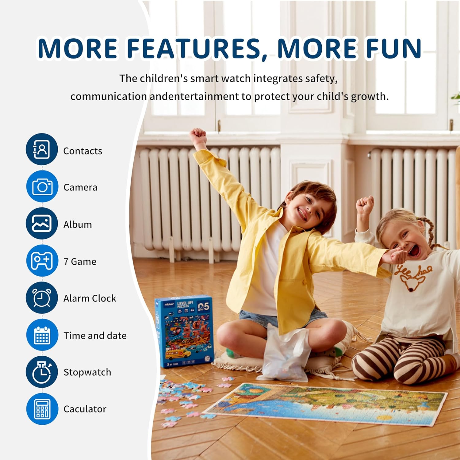 Smartwatch Bambini GPS 4G con Telefono HD - immagine 7