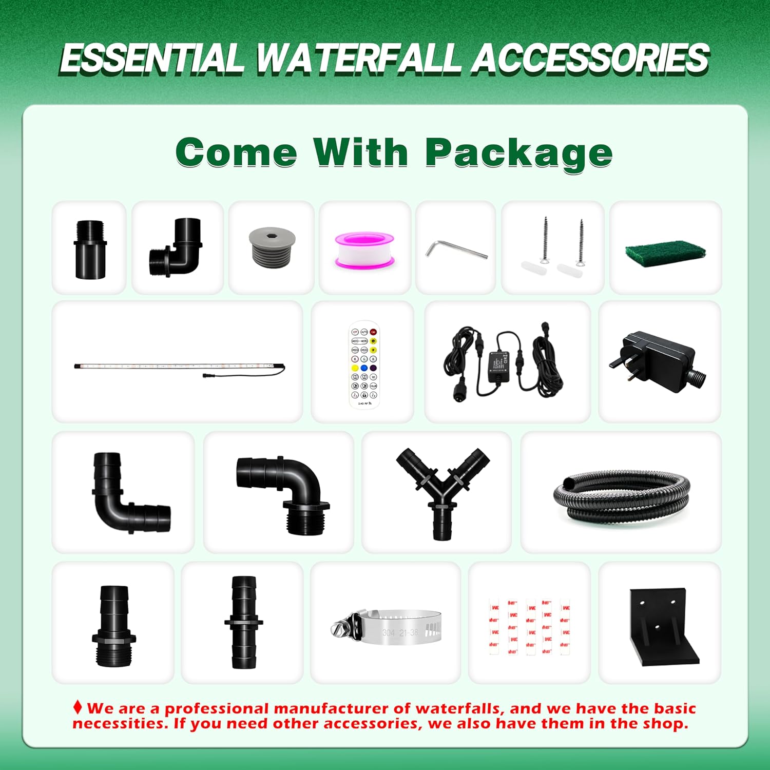 Longrun Set Cascata per Laghetto 60cm Acciaio Inox 304 - immagine 7