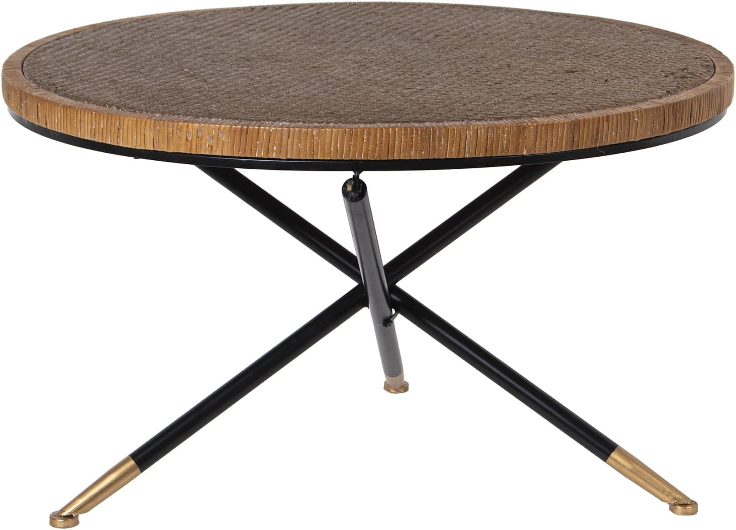 Drw Tavolino da caffè in Legno e Metallo 80x80x46cm