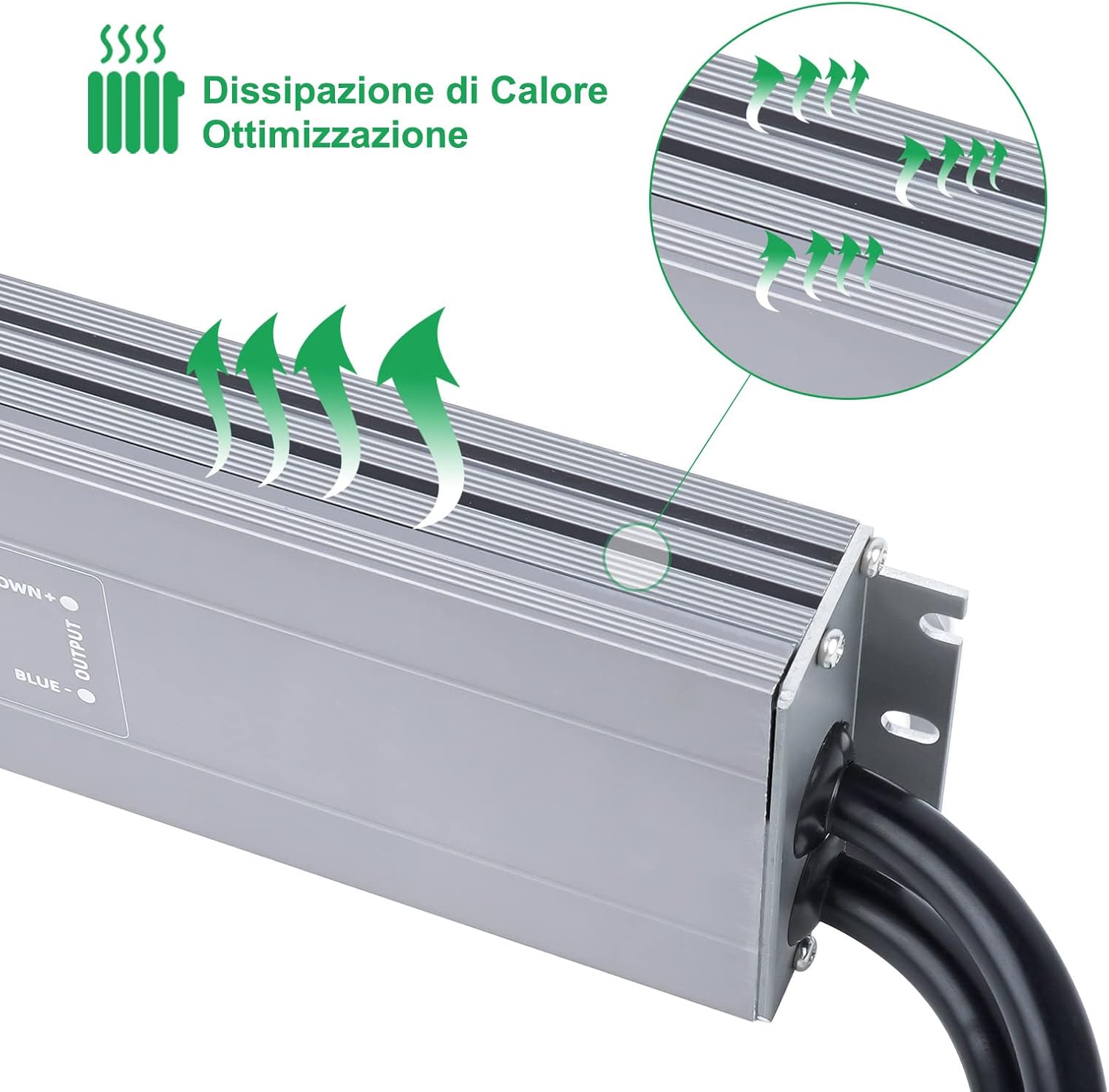 Reylax Trasformatore LED 12V 300W Impermeabile IP67 - immagine 3